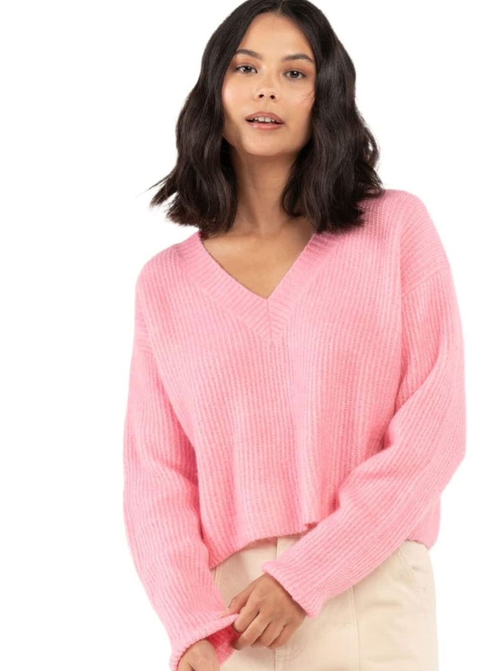 Billabong No Where Else Cropped Sweater L